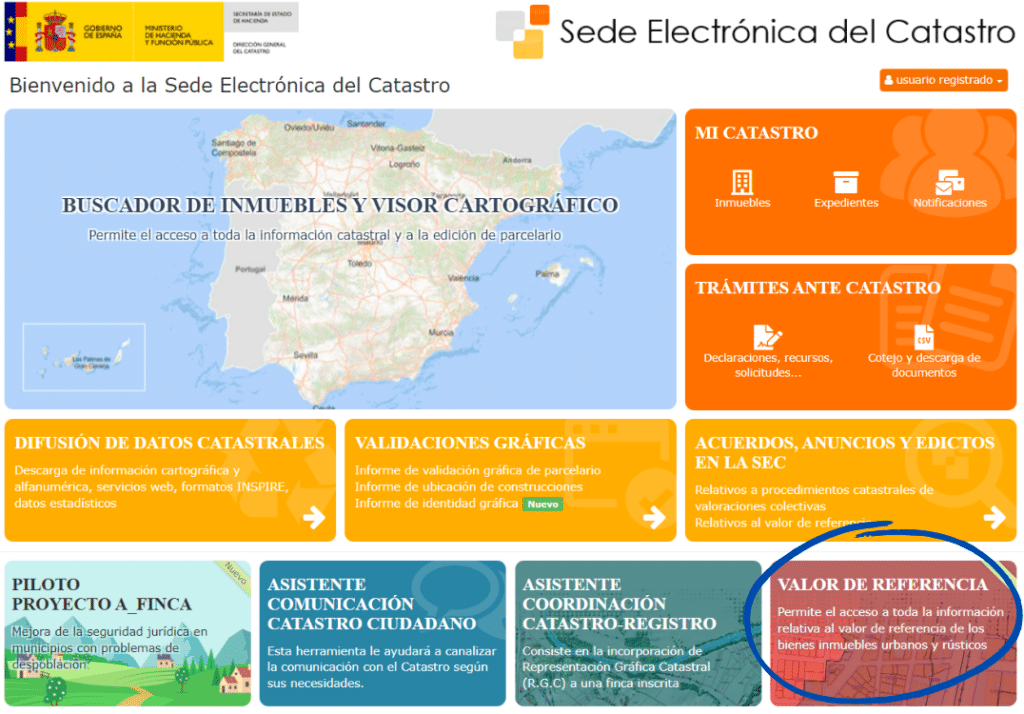 Cómo consultar el valor catastral online
