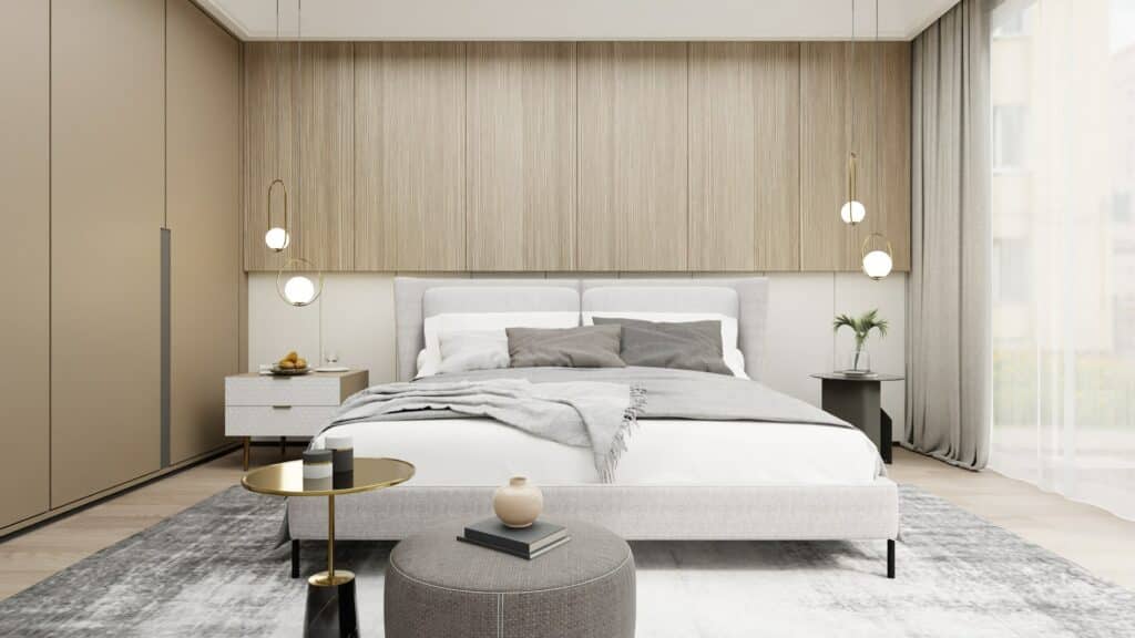 Ejemplos de Home Staging Virtual (VHS) en una habitación de vivienda en venta